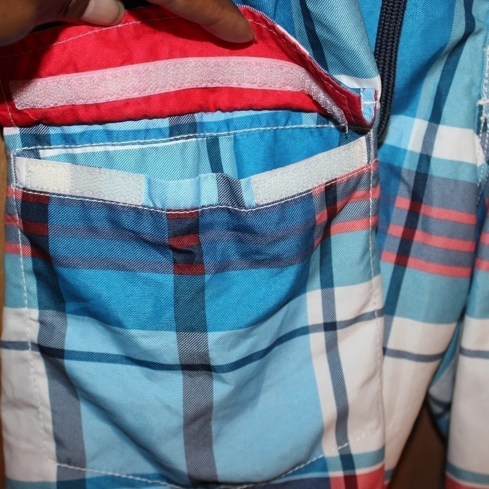 Old Navy Plaid Swim Trunks